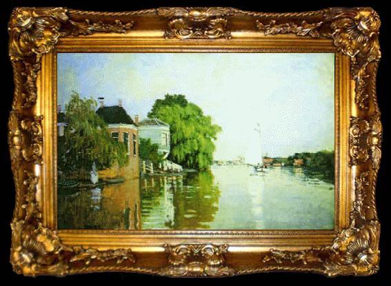 framed  Claude Monet Landscape near Zaandam, ta009-2